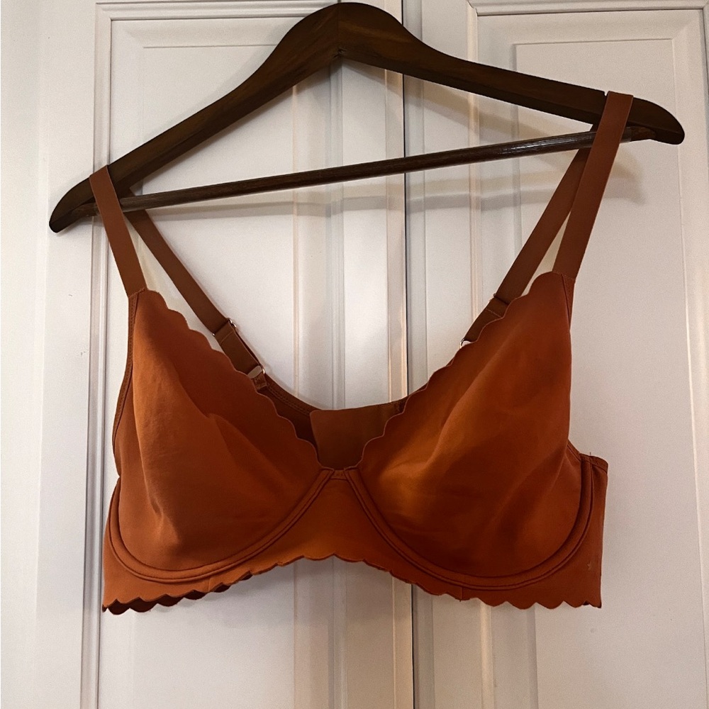 Aerie Smoothiez Demi Lightly Lined Bra, Mauve, Size 40C, Work 1x